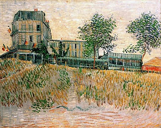 阿涅尔斯的西琳餐厅 The Restaurant de la Sirene at Asnieres (1887; Paris,France                     )，文森特·梵高