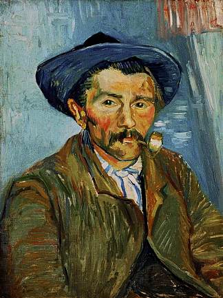 吸烟者（农民） The Smoker (Peasant) (1888; Arles,Bouches-du-Rhône,France                     )，文森特·梵高