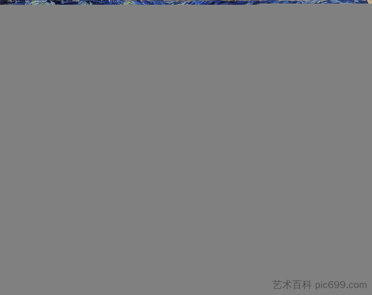 星夜 The Starry Night (1889; Saint-rémy-de-provence,France ),文森特·梵高