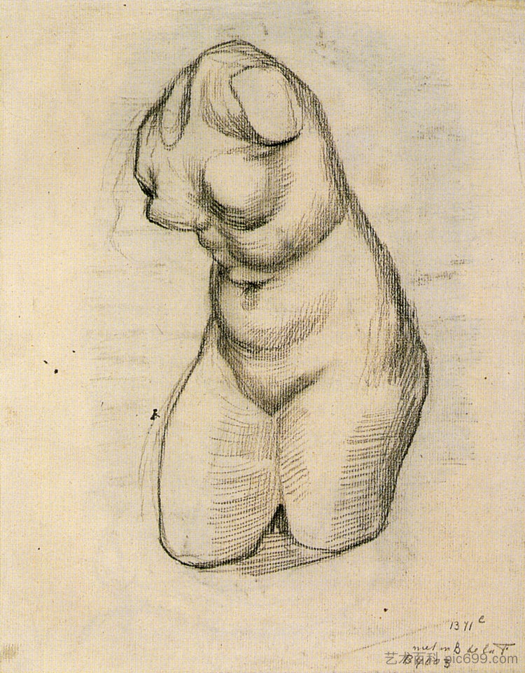 维纳斯躯干 Torso of Venus (1887; Paris,France  )，文森特·梵高