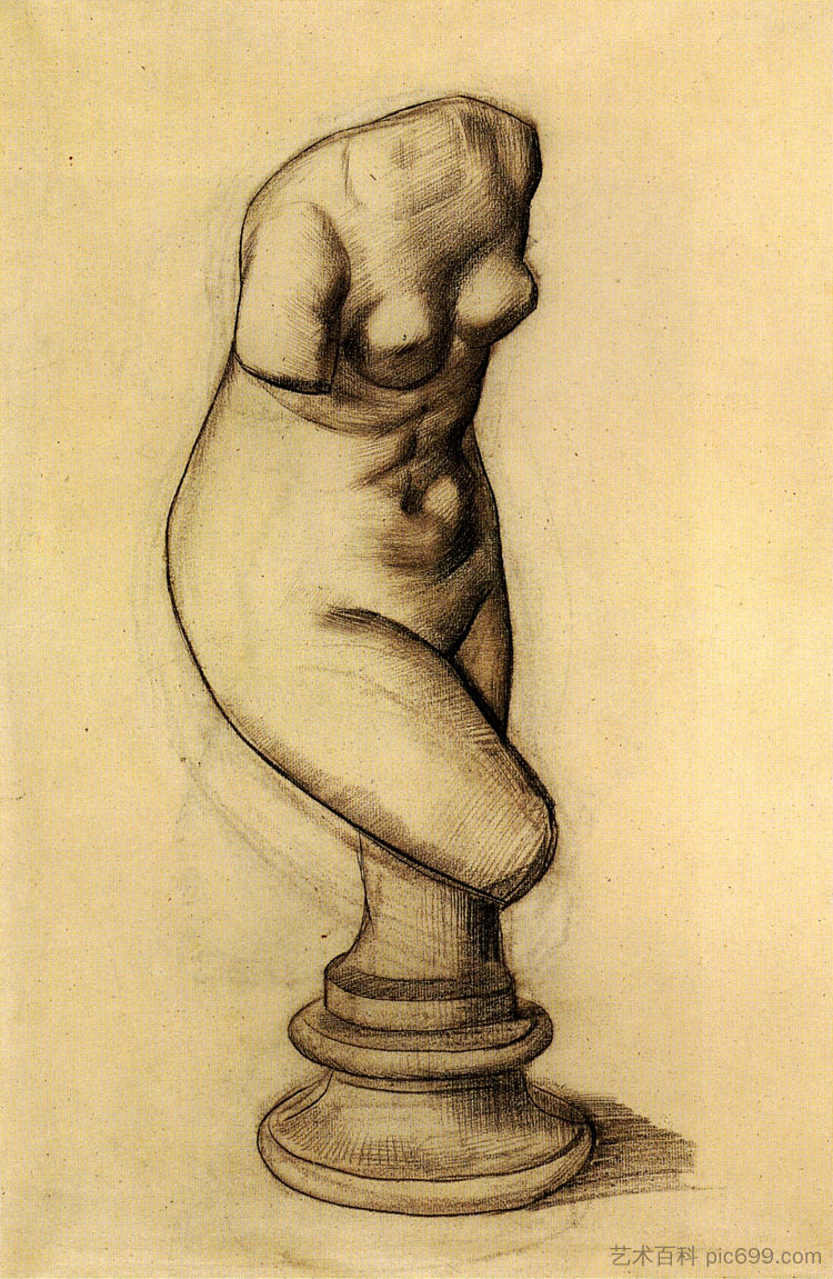 维纳斯躯干 Torso of Venus (c.1886; Paris,France  )，文森特·梵高