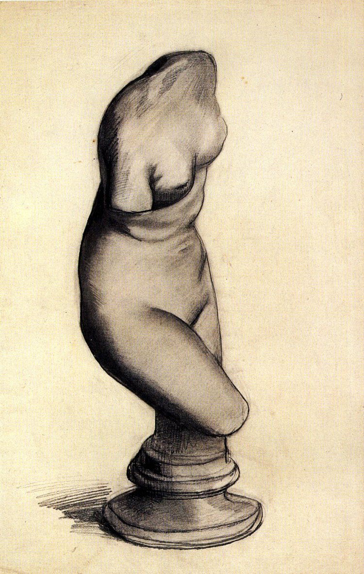 维纳斯躯干 Torso of Venus (c.1886; Paris,France  )，文森特·梵高