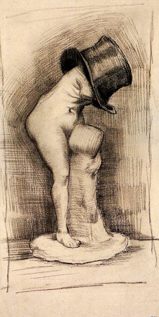 戴礼帽的维纳斯 Venus in a Top Hat (c.1887)，文森特·梵高