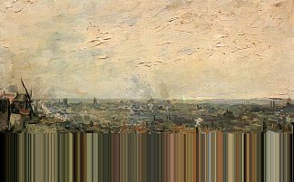 从蒙马特看巴黎 View of Paris from Montmartre (1886; Paris,France                     )，文森特·梵高
