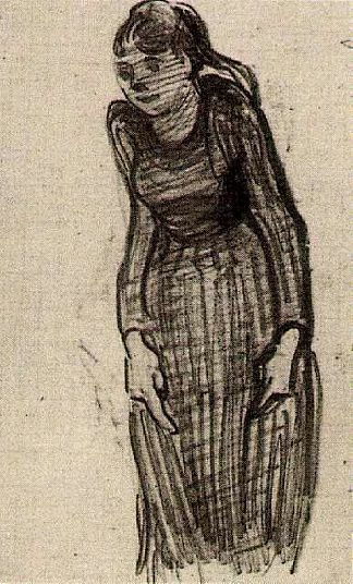 站立的女人 Woman Standing (1890; Auvers-sur-oise,France                     )，文森特·梵高