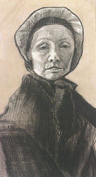 戴黑帽子的女人，西恩的母亲 Woman with Dark Cap, Sien’s Mother (1882; Haag / Den Haag / La Haye / The Hague,Netherlands                     )，文森特·梵高