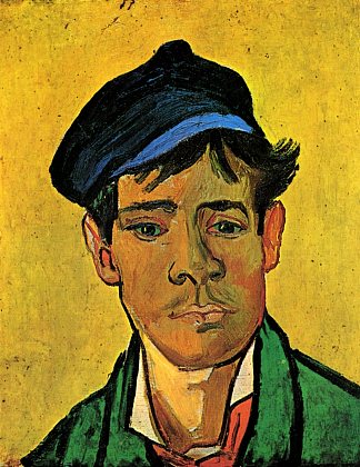 戴帽子的年轻人 Young Man with a Hat (1888; Arles,Bouches-du-Rhône,France                     )，文森特·梵高