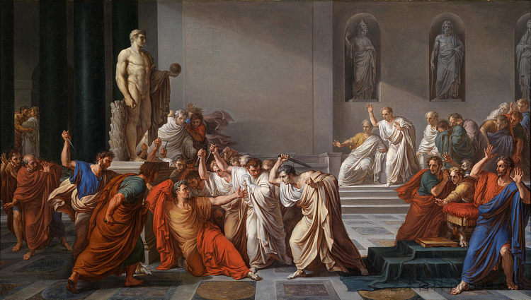 尤利乌斯·凯撒之死 The Death of Julius Caesar (1804 - 1806; Italy  )，文森佐·卡穆奇尼