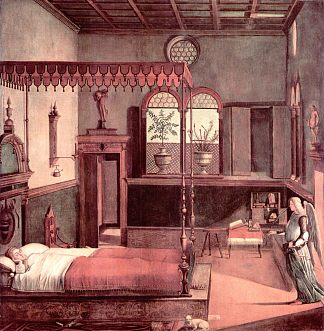 圣厄休拉之梦 Dream of St.Ursula (1495; Italy                     )，维托雷·卡尔帕乔