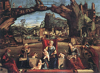 神圣对话 Holy Conversation (c.1505; Italy                     )，维托雷·卡尔帕乔