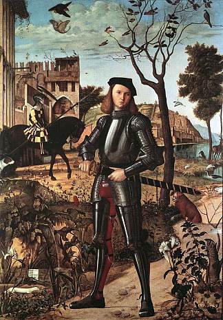 骑士的肖像 Portrait of a Knight (1510; Italy                     )，维托雷·卡尔帕乔