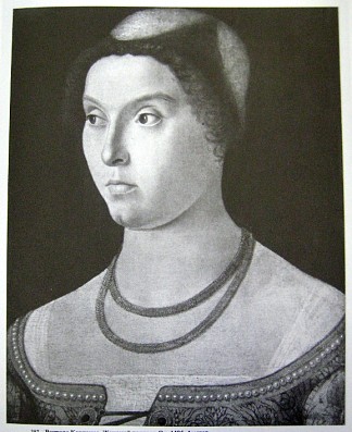 一位女士的肖像 Portrait of a lady (c.1485; Italy                     )，维托雷·卡尔帕乔