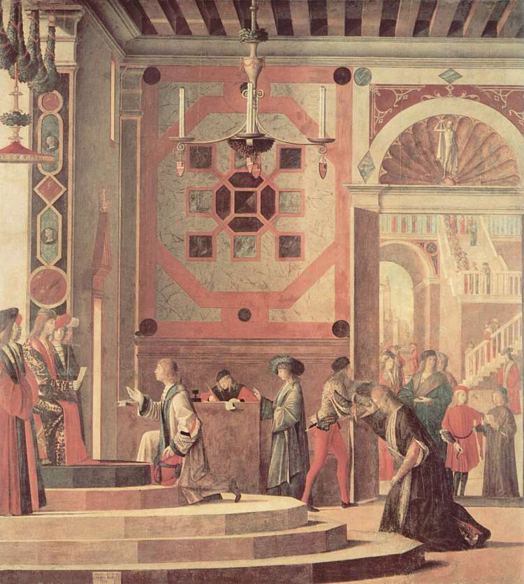 英国大使的离任 The Departure of the English Ambassadors (1498; Italy  )，维托雷·卡尔帕乔