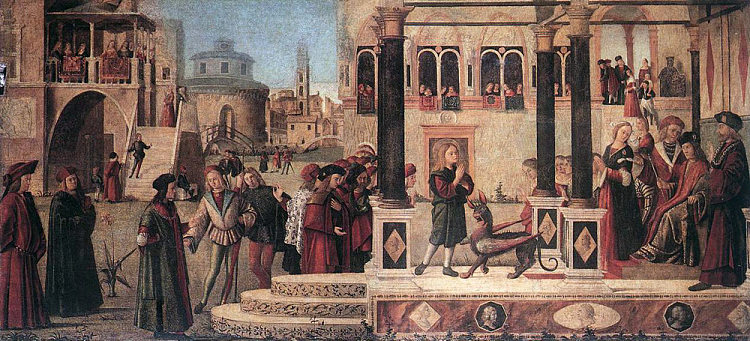 圣特里福纽斯的奇迹 The Miracle of St. Tryphonius (1502 - 1507; Italy  )，维托雷·卡尔帕乔