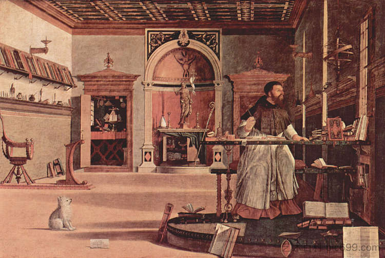 圣奥古斯丁的愿景 Vision of St. Augustine (1502 - 1507; Italy  )，维托雷·卡尔帕乔