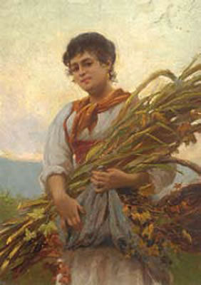 收获 The harvest (c.1900)，维托里奥·特萨里