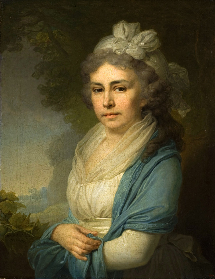 E.I.涅克鲁多娃的肖像 Portrait of E. I. Nekludova (1798)，弗拉基米尔博罗维科夫斯基