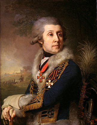 F.A.博罗夫斯基的肖像 Portrait of F. A. Borovsky (1799)，弗拉基米尔博罗维科夫斯基