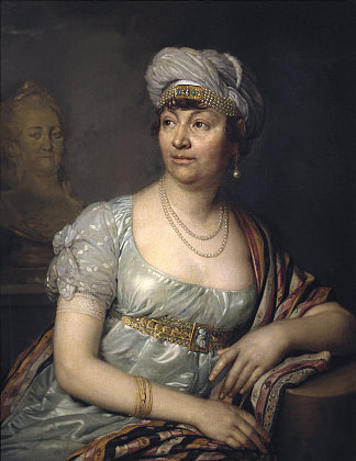 杰曼·德·斯塔尔的肖像 Portrait of Germaine de Stael (1812)，弗拉基米尔博罗维科夫斯基