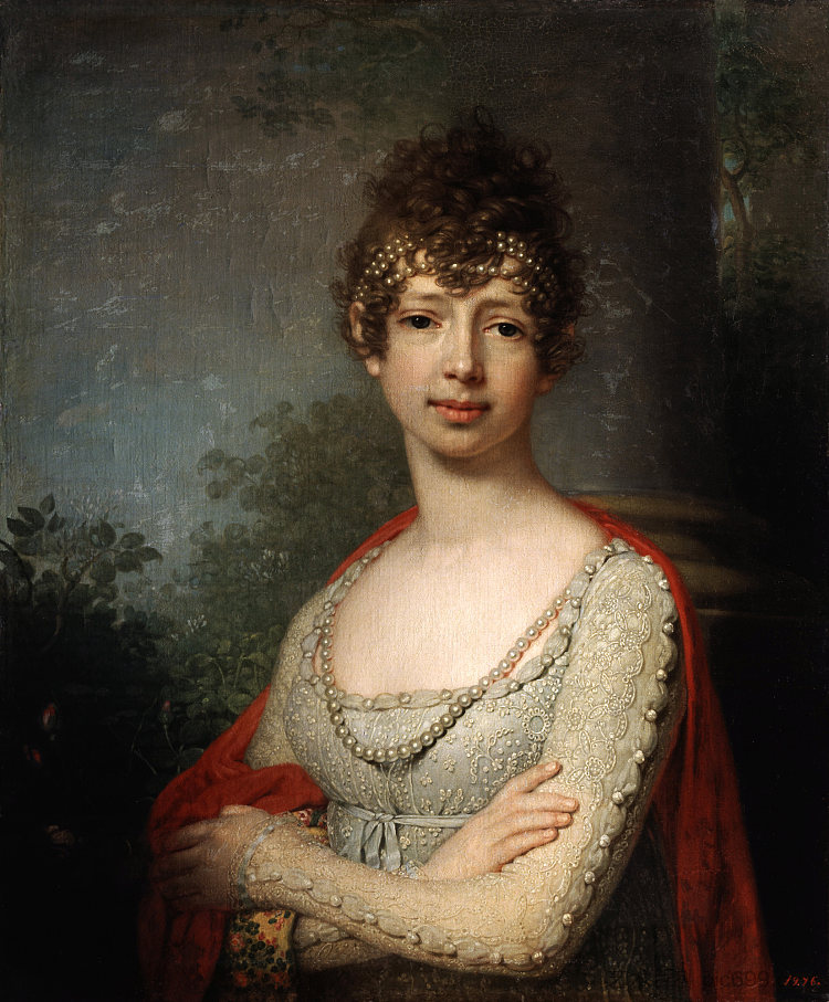 玛丽亚·帕夫洛夫娜大公夫人的肖像 Portrait of Grand Duchess Maria Pavlovna (1800)，弗拉基米尔博罗维科夫斯基