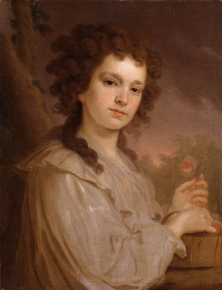 奥尔加·菲利波娃·库兹米尼奇娜的肖像 Portrait of Olga Filippova Kuzminichna，弗拉基米尔博罗维科夫斯基