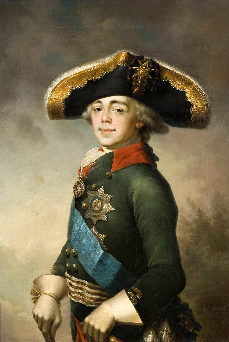 保罗一世的肖像 Portrait of Paul I (1796)，弗拉基米尔博罗维科夫斯基