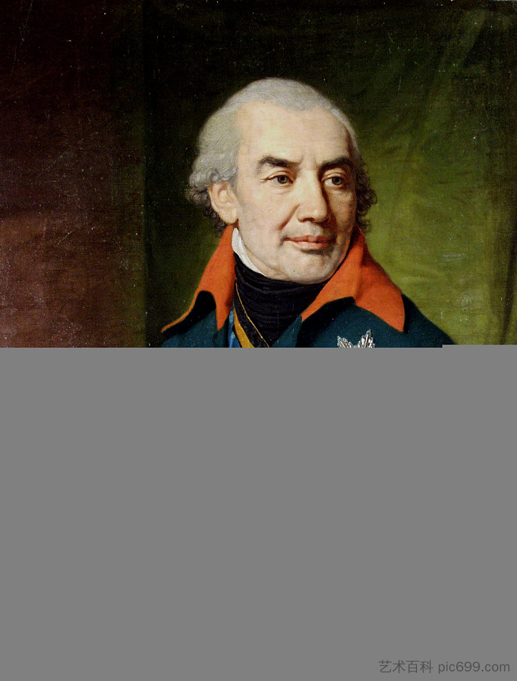 G·S·沃尔康斯基王子的肖像 Portrait of Prince G S Volkonsky,弗拉基米尔博罗维科夫斯基