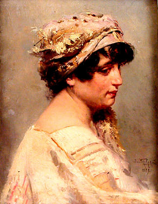 意大利女人 Italian woman (1889)，费拉基米尔·马科夫斯基