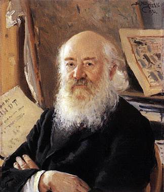 德米特里·罗文斯基的肖像 A portrait of Dmitry Rovinsky (1894; Russian Federation                     )，费拉基米尔·马科夫斯基