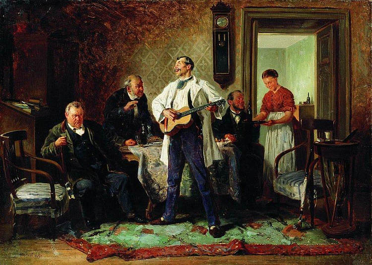 朋友 Buddies (1878; Russian Federation ),费拉基米尔·马科夫斯基