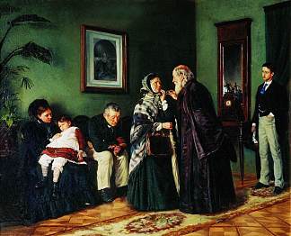 医生的候诊室 The Doctor’s waiting room (1870; Russian Federation                     )，费拉基米尔·马科夫斯基