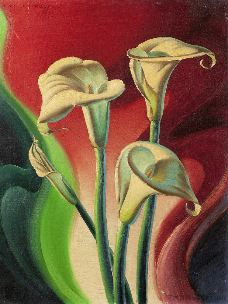 阿鲁姆百合 Arum Lilies (1949)，弗拉基米尔·特列奇科夫