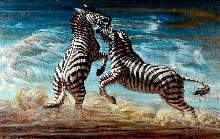 战斗斑马 Fighting Zebras，弗拉基米尔·特列奇科夫