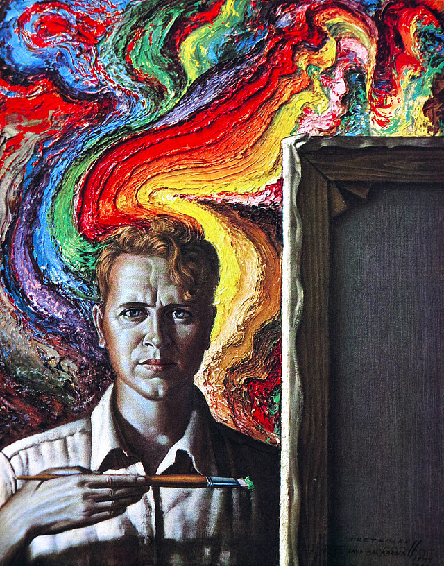 自画像 Self Portrait (1944 - 1950),弗拉基米尔·特列奇科夫
