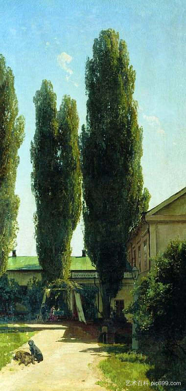 南部庄园炎热的午后 A hot afternoon in the southern estate (1868)，弗拉基米尔奥尔洛夫斯基