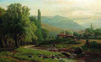 克里米亚夏季景观 Crimean summer landscape，弗拉基米尔奥尔洛夫斯基