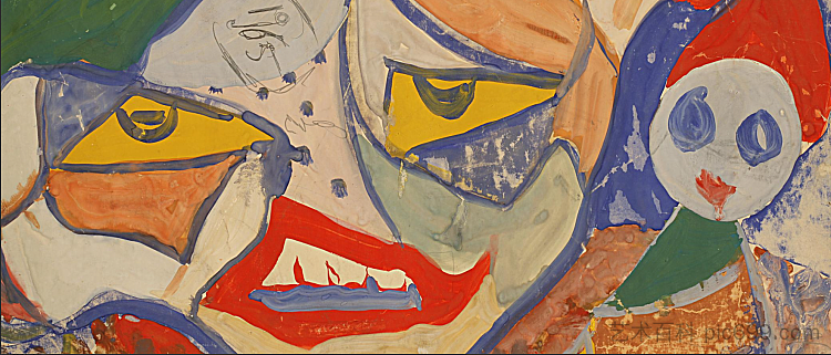 面孔构图 Composition with Faces (1965)，武登·巴克利茨基