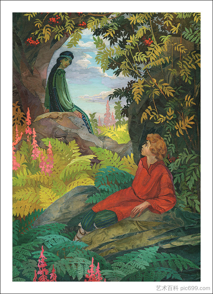 《乌拉尔故事集》插图 Illustration for The Ural Tales,维亚切斯拉夫·纳扎鲁克