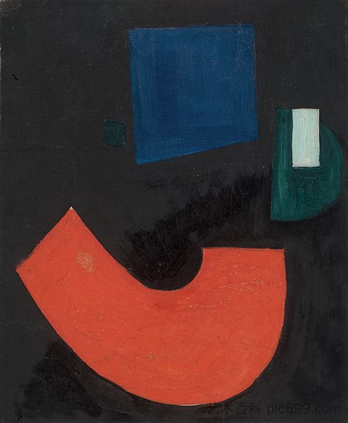 至上主义组合 Suprematistinė Kompozicija (1923)，维塔塔斯凯里乌斯蒂斯