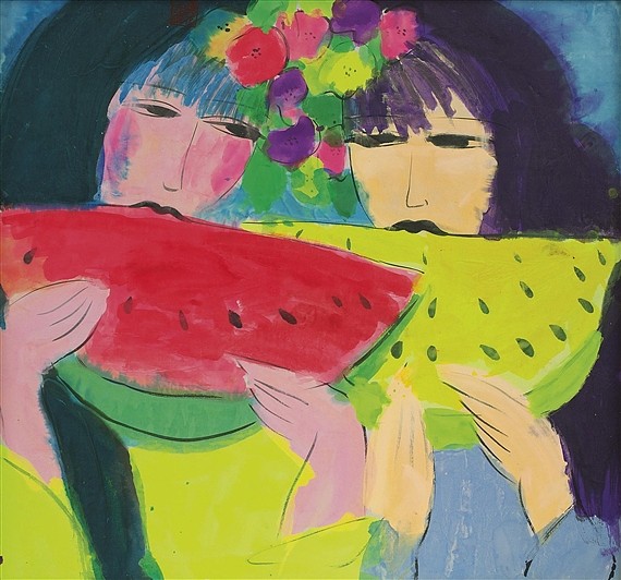 女士们吃西瓜 Ladies with Watermelons (1980)，丁雄泉