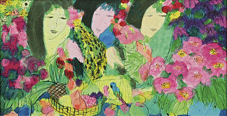 三个女人，鸟和果 Three Women, Birds and Fruit (1980)，丁雄泉