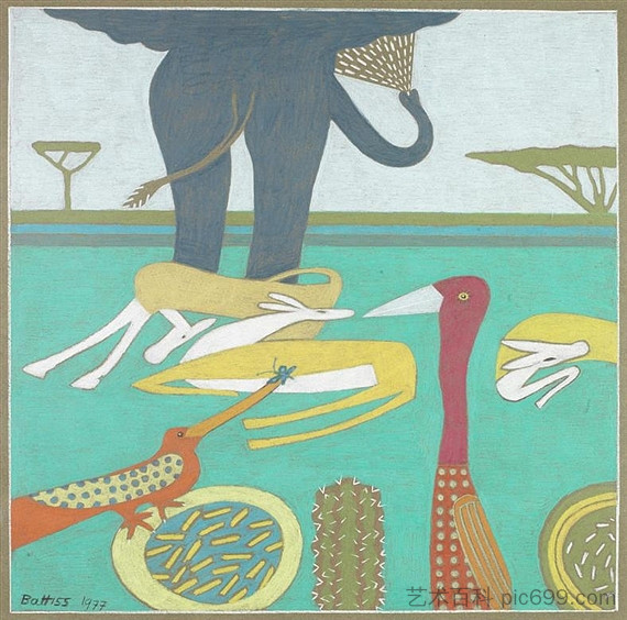 大象和其他动物 Elephant and other animals (1977),瓦尔特·巴蒂斯