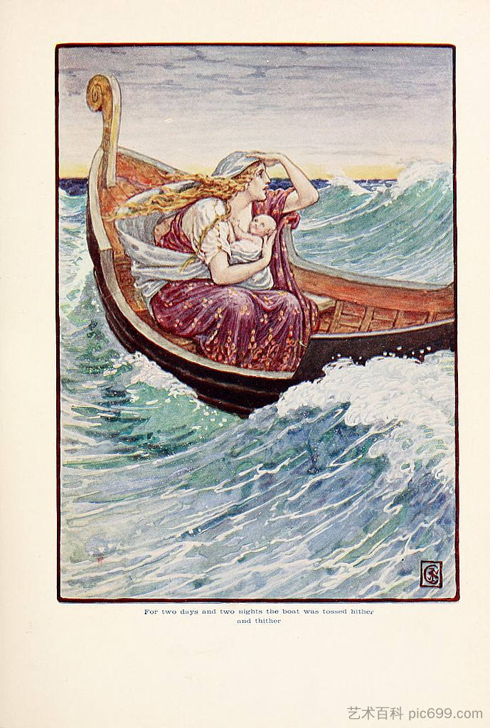 整整两天两夜，船在打来打去，叽叽喳喳。 For two days and two nights the boat was and hither and thither，沃尔特·克兰