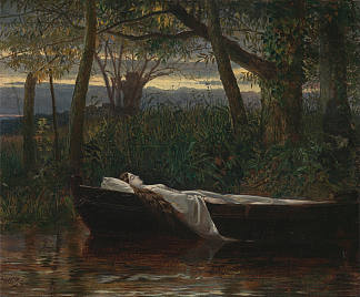 沙洛特夫人 The Lady of Shalott (1862)，沃尔特·克兰