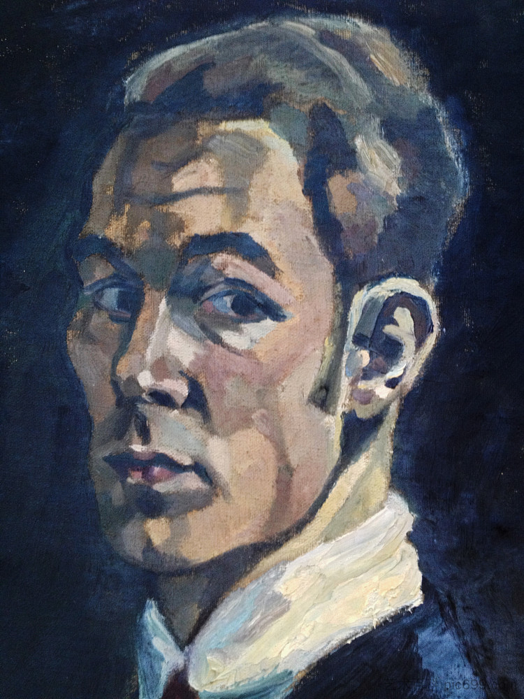 自画像 Self Portrait (1916 - 1917; Berlin,Germany  )，沃尔特·格拉马特