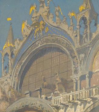 圣马可马，威尼斯 Horses of St. Mark’s, Venice (1901)，华特·席格
