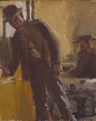 去酒吧 Off to the Pub (c.1912)，华特·席格