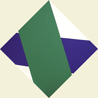 十字系列 绿色与紫色 Cross Series Green Over Violet (1981)，沃德杰克逊