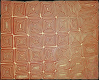 男子仪式 Men’s Ceremony (2001)，Warlimpirrnga Tjapaltjarri