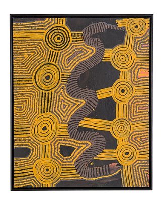 无题 Untitled (1989)，Warlimpirrnga Tjapaltjarri